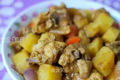 Curried potato chicken nuggets