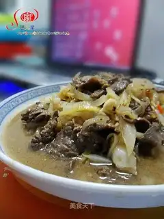 stir-fried beef with white radish