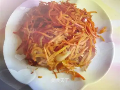 Carrots with meat flavor