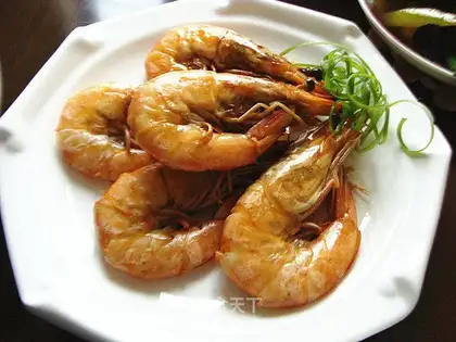Fried prawns