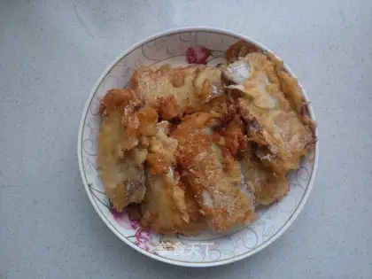 Fried swordfish