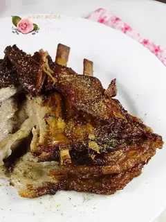 Burn lamb chops