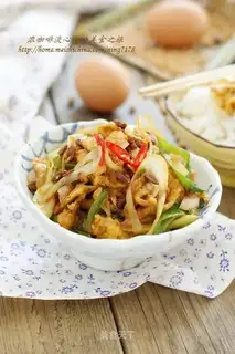 Soy fried eggs