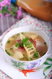 Spring ham soup