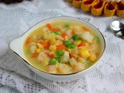 Vegetable seafood soup