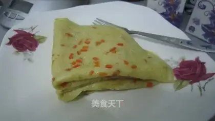 Three minutes of fast-nurning breakfast -- carrot omelet