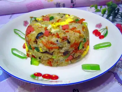 Ham and rice