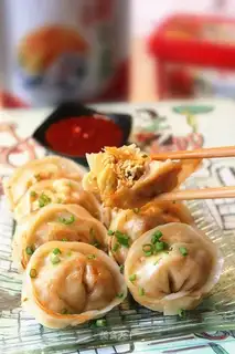 Pickle cheese fried dumplings
