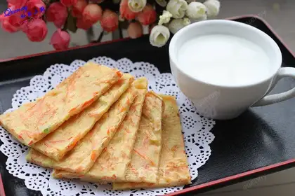 Carrot milk eggcake