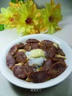 Egg sausage tofu dry