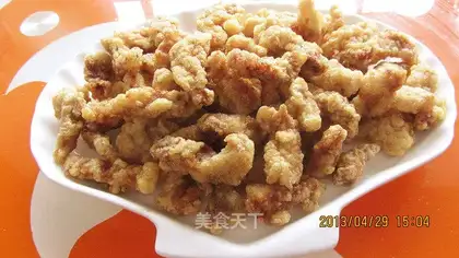 Dry fried meat