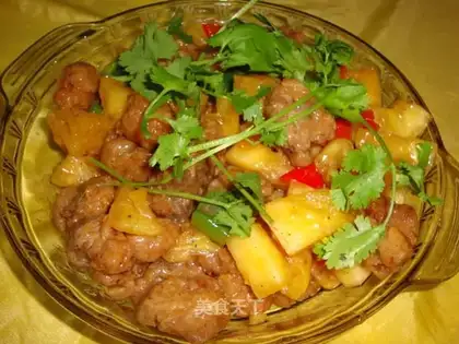 Sweet pineapple ribs