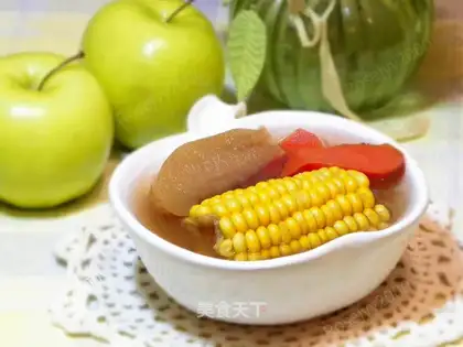 Corn apple carrot soup