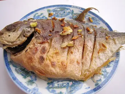 Fried mackerel