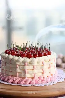 Cherry cream cake