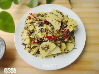 Snowcrackers with potatoes
