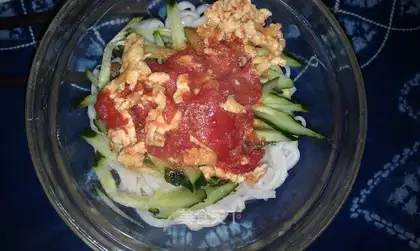 Tomato eggs for noodles