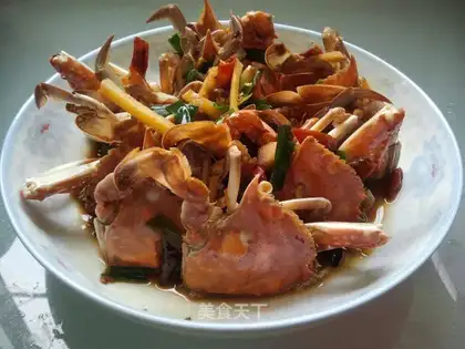 Red burning crabs