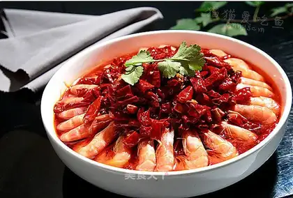 Spicy oily shrimp