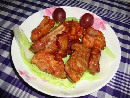 Spicy southern breast-bread ribs