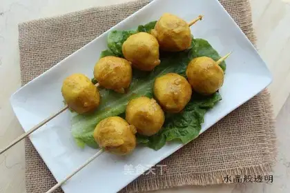 Curry fishballs