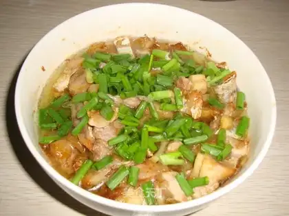Salted fish steam
