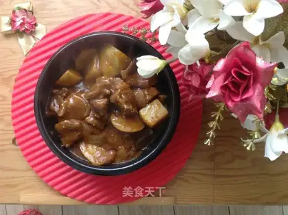 Indian curry beef