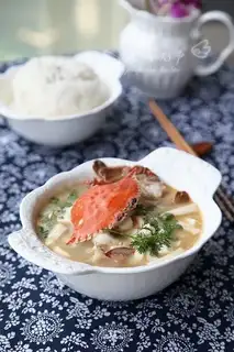 Crab tofu soup