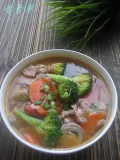 Three soups of mushrooms