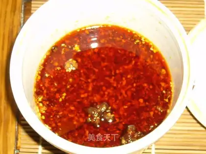 Homemade red oil