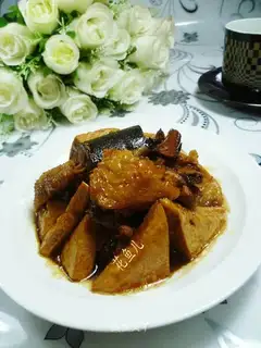 Chicken wings and tofu dry
