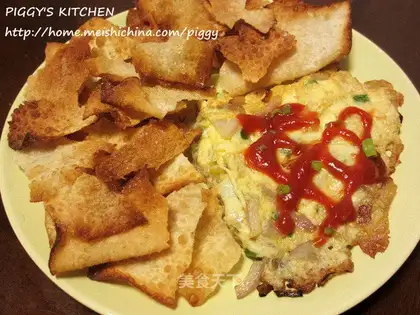 Cheese juice and eggs