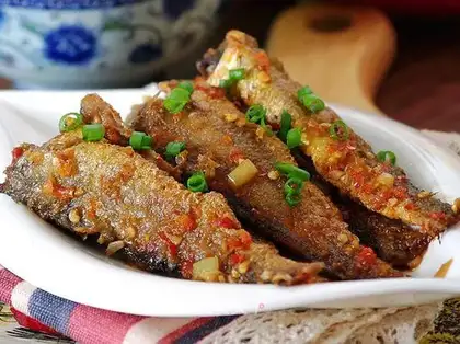 Dry-burned yellow fish