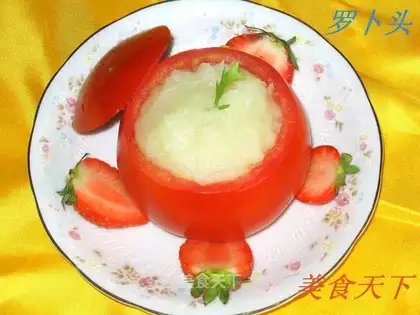 Potato mashed with tomatoes