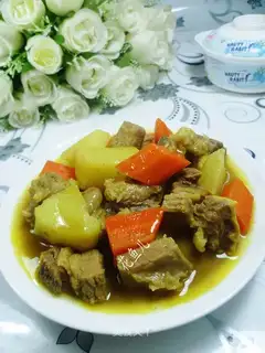 Curry potato beef
