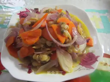 Onion fried toad dry