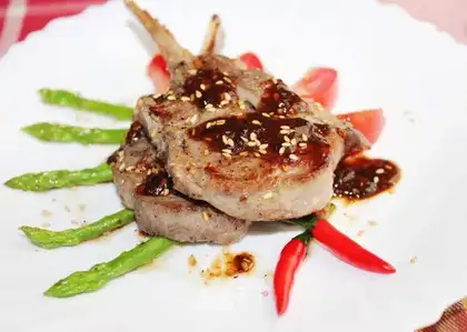 Black pepper lamb chop