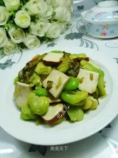 Snow fragrance with fried beans
