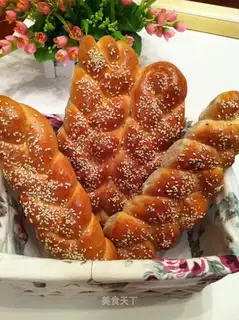 Soybean braid bread