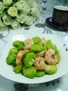 Shrimp fried beans