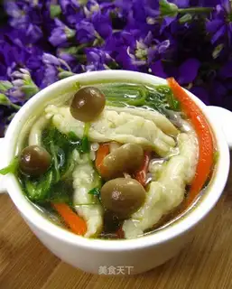 Five-colour fish silk soup