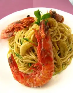 Shrimp-hot pasta