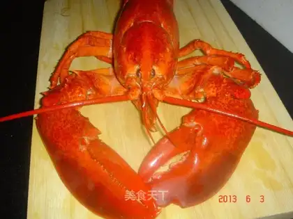Boiled lobster