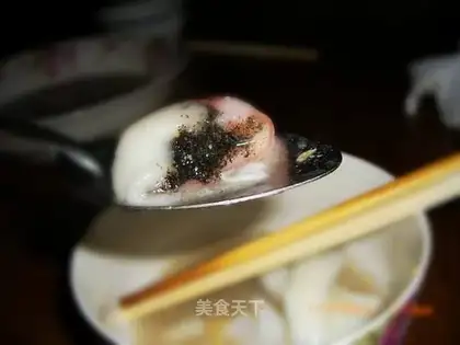 Black sesame soup