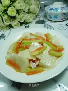 Watermelon peeled pastry