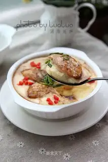Abalone steamed eggs