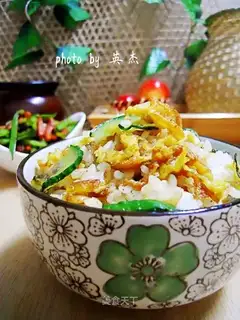 Emerald egg fried rice
