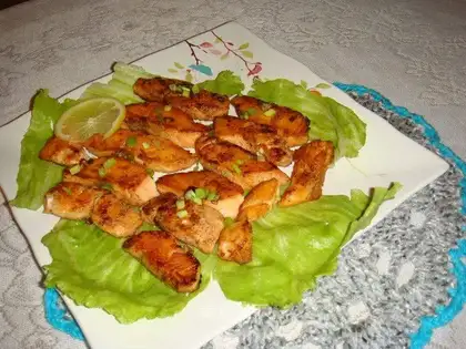 Garlic salmon