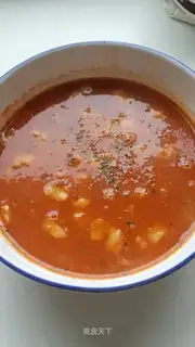 Tomato cod soup