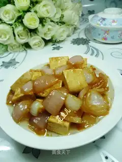 Onion fried tofu